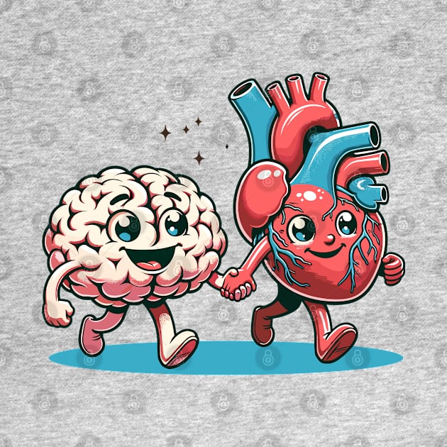 Brain and heart walking together by Art_Boys